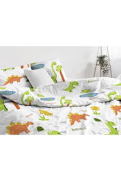 L'essentiel linge de maison Dinolar White Juego de funda nórdica individual Blanco